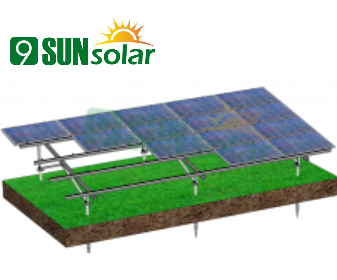 Xiamen 9Sun Solar Technology Co., Ltd. - Montagesysteme - GA2 Ground Solar Mounting System GA2 - Art. 6392