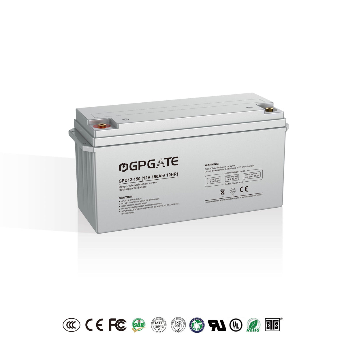Zhongshan Dipper New Energy Technology Co., Ltd. (GPGATE) - Speicher - GPD12150 12V 150Ah Deep Cycle Battery GPD12150 - Art. 37799