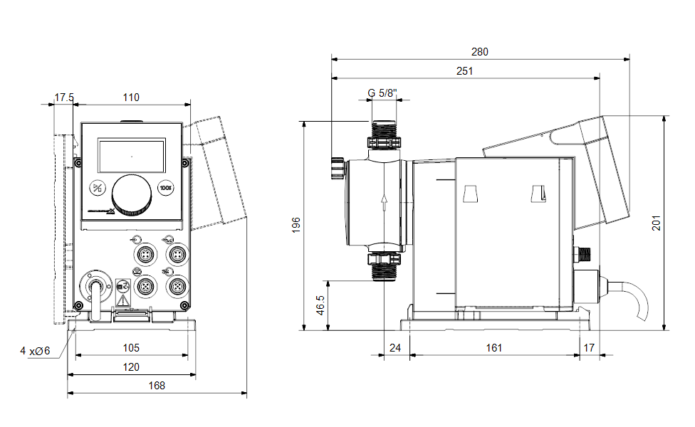 GRUNDFOS Digitale Dosierpumpe DDC 6-10 A-PP/V/C-F-31U2U2FG -Art. 97721328