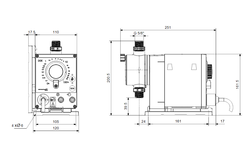 GRUNDFOS Digitale Dosierpumpe DDE 15-4 P-PP/E/C-X-32I002FG -Art. 97721020