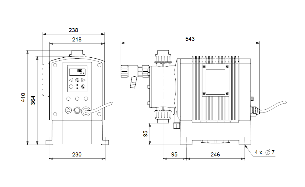 GRUNDFOS Digitale Dosierpumpe DME375-10AR PP/E/G-F-31A2A2F -Art. 96524941