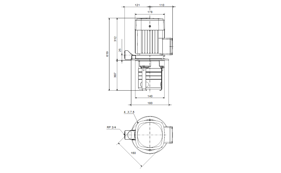 GRUNDFOS Eintauchpumpe MTH 4-8/8 A-W-A-AQQV -Art. 98993074