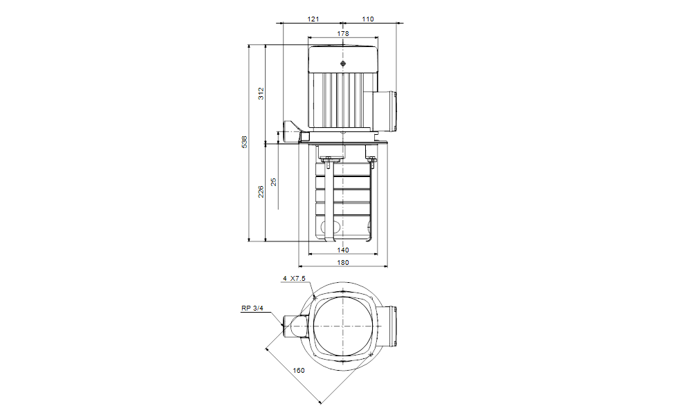 GRUNDFOS Eintauchpumpe MTH 8-4/4 A-W-A-AQQV -Art. 98891512