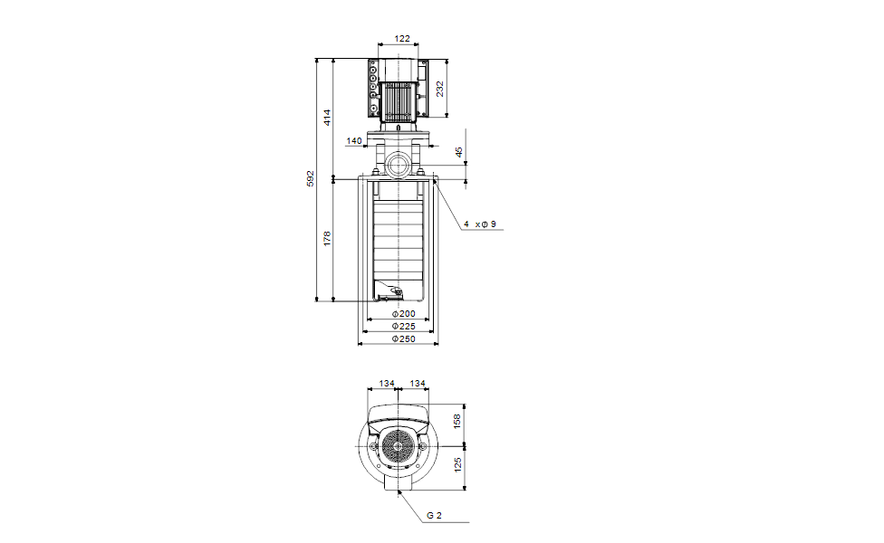 GRUNDFOS Eintauchpumpe MTRE 20-2/2 A-W-A-HUUV -Art. 98400040