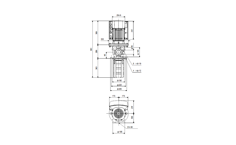GRUNDFOS Eintauchpumpe MTRE 32-4/4 A-F-A-HUUV -Art. 99068849