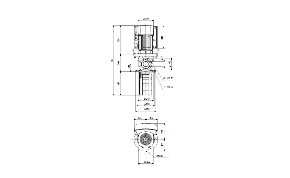 GRUNDFOS Eintauchpumpe MTRE 64-2/2-2 A-F-A-HUUV -Art. 99068883