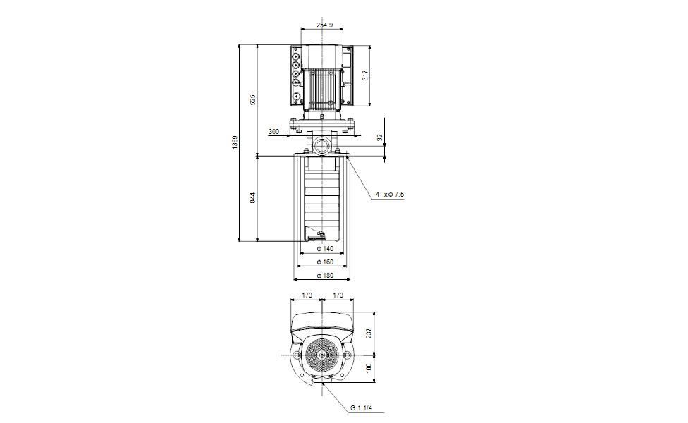 GRUNDFOS Eintauchpumpe MTRE 8-25/25 A-W-A-HUUV -Art. 99068832