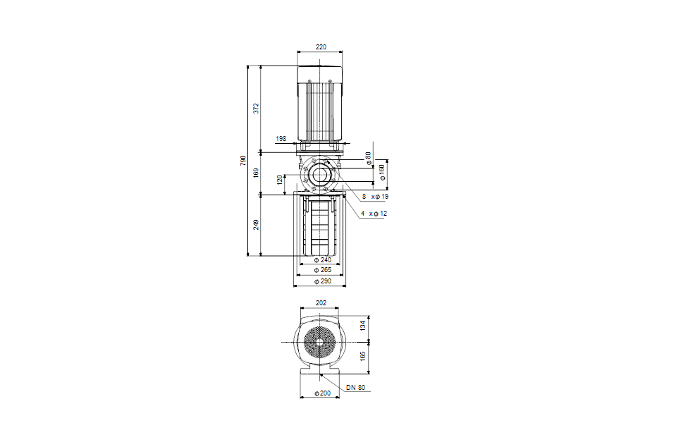 GRUNDFOS Eintauchpumpe MTR 64-2/1-1 A-F-A-HUUV -Art. 98513732