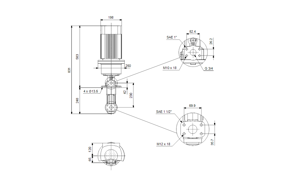 GRUNDFOS Eintauchpumpe MTS 20-70 R28 D8.6-D -Art. 99473221