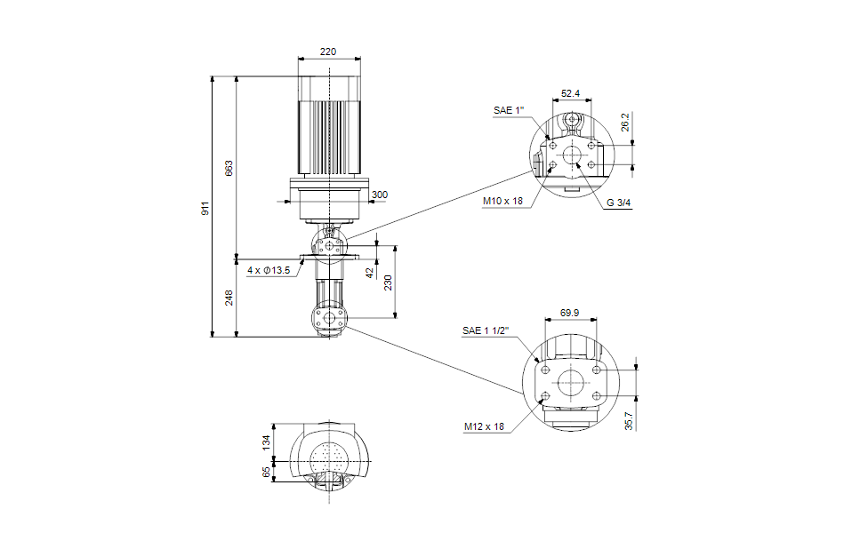GRUNDFOS Eintauchpumpe MTS 20-70 R46 D8.6-D -Art. 99473233