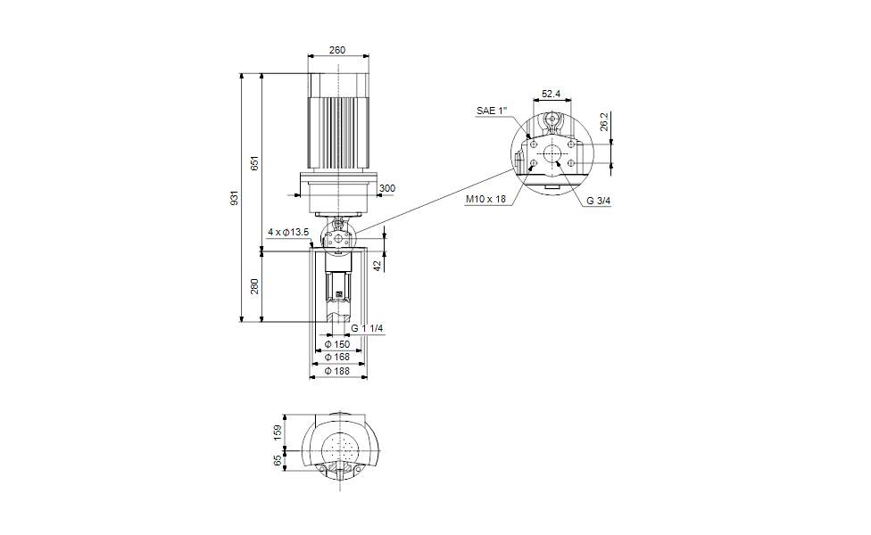 GRUNDFOS Eintauchpumpe MTS 40-50 R38 DQ-T -Art. 99473149