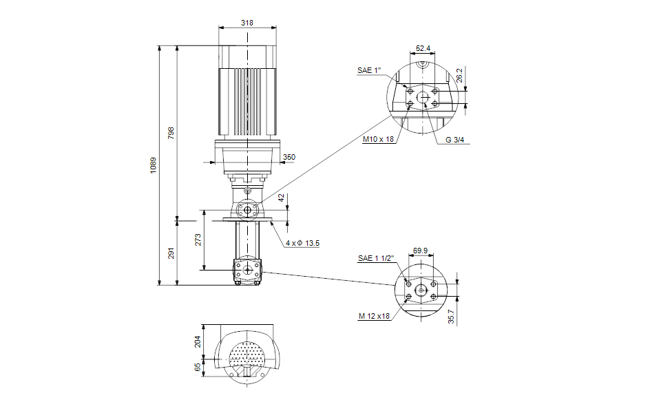 GRUNDFOS Eintauchpumpe MTS 40-90 R38 D8.6-D -Art. 99672730