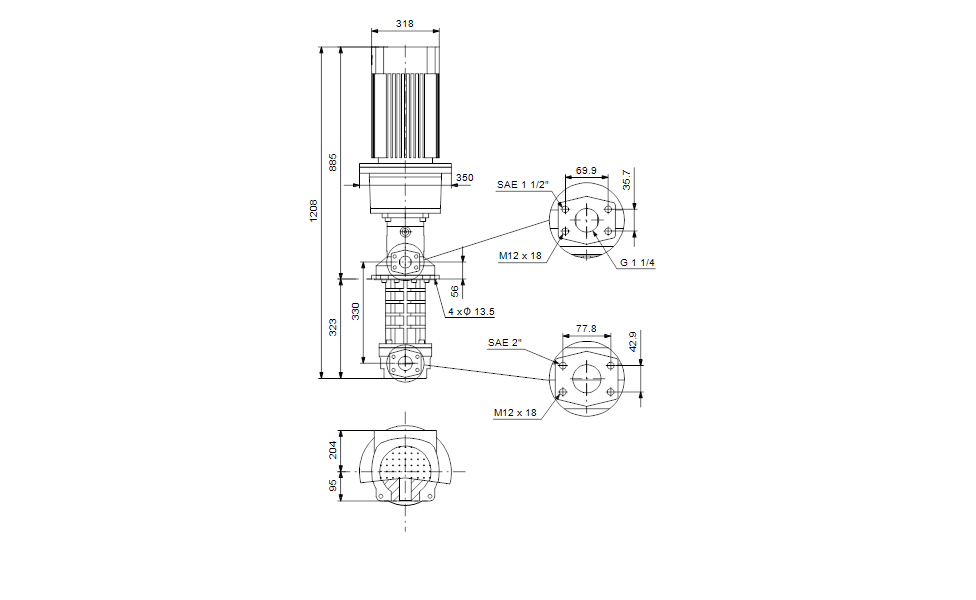GRUNDFOS Eintauchpumpe MTS 80-40 R46 D8.6-D -Art. 98750901