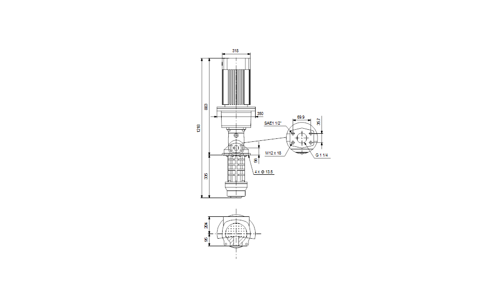 GRUNDFOS Eintauchpumpe MTS 80-40 R46 DQ-T -Art. 98750892