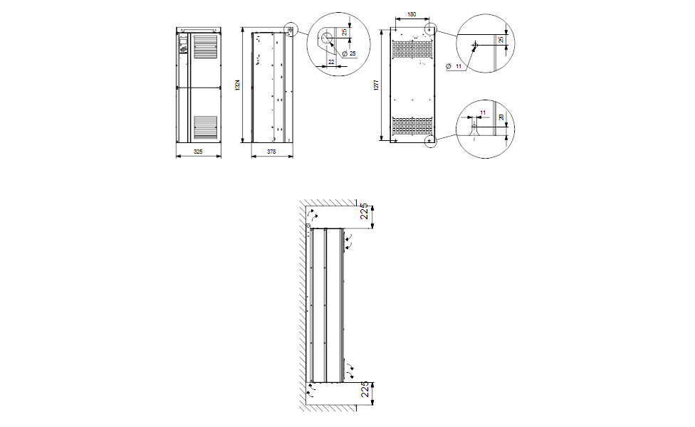 GRUNDFOS Externer Frequenzumrichter CUE3X380-500V IP54 110KWSTO DC -Art. 99616800