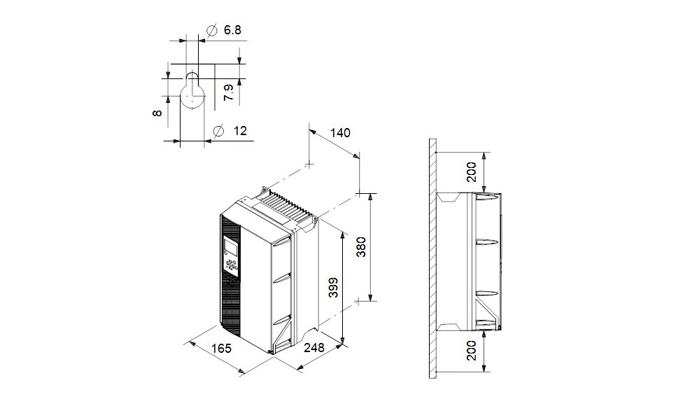 GRUNDFOS Externer Frequenzumrichter CUE 3X380-500V IP20 11KW STO -Art. 99616741