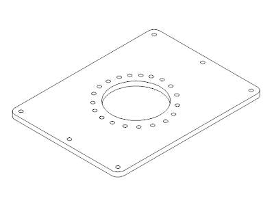 GRUNDFOS Grundplatte für die vertikale Aufstellung, Baugröße 66-70 -Art. 96308245