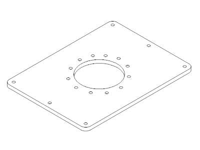 GRUNDFOS Grundplatte für die vertikale Aufstellung, DN 250 -Art. 96308240