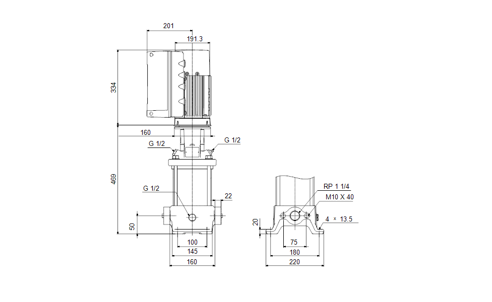 GRUNDFOS Kreiselpumpe CRE 5-9 BN-A-A-E-HQQE -Art. 93146719
