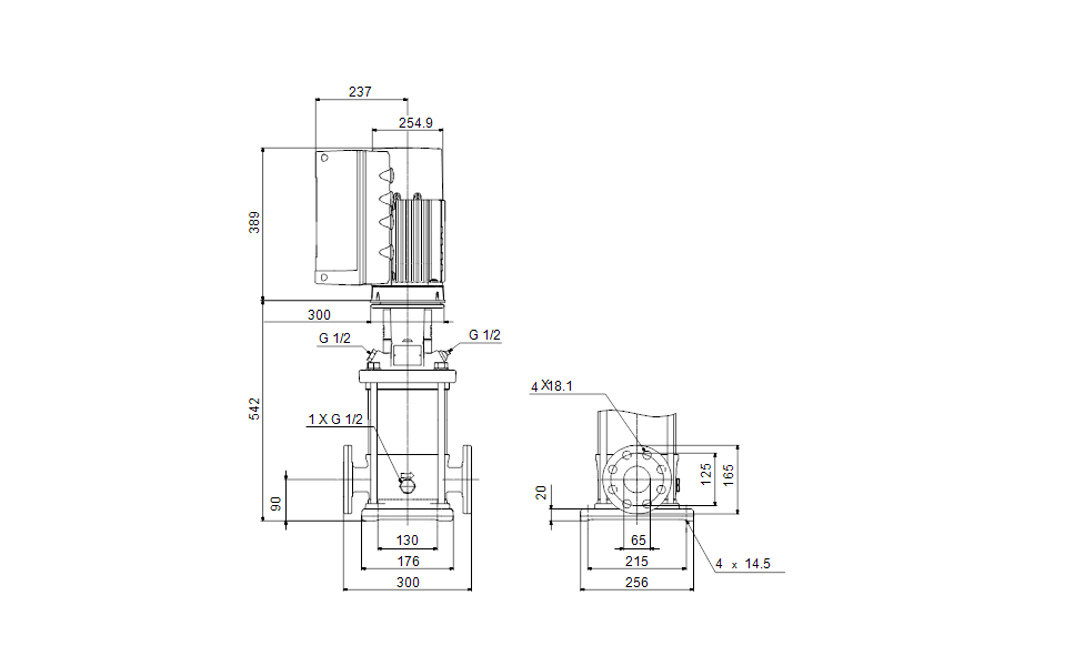GRUNDFOS Kreiselpumpe CRE 95-2-2 N-F-A-E-HQQE -Art. 92958987