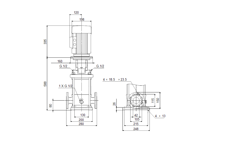 GRUNDFOS Kreiselpumpe CRI 10-9 A-FGJ-A-E-HQQE -Art. 96501241