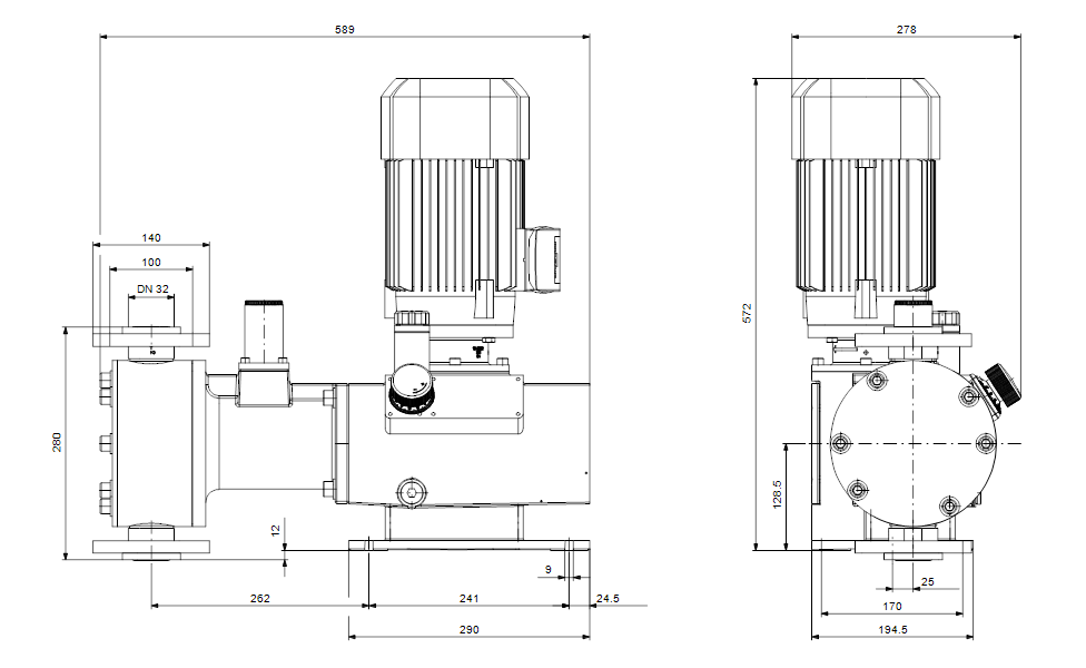 GRUNDFOS Mechanische Dosierpumpe DMH 880-10 B-PVC/V/G-X-E1B8B8XEMAG -Art. 99587844