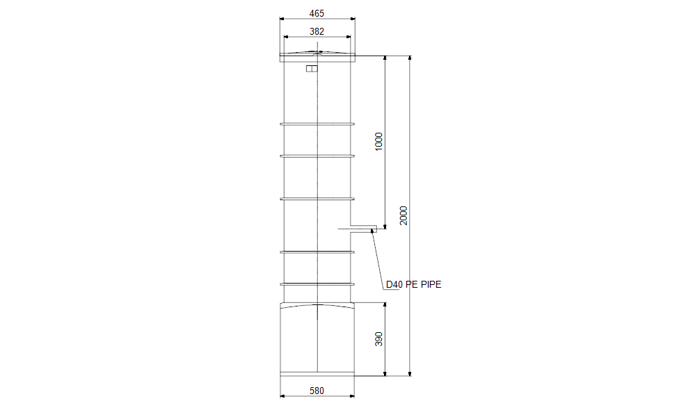 GRUNDFOS Pumpstationen  PS.R.05.20.S.GC.PE.40.S.CC -Art. 98373101