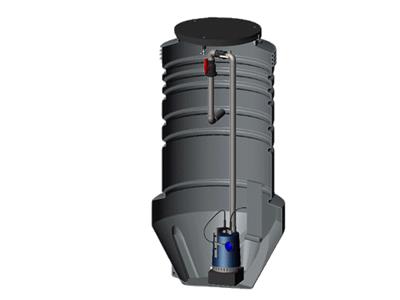 GRUNDFOS Pumpstationen  PS.R.10.25.D.GC.PE.63.S.AP12 -Art. 96642516