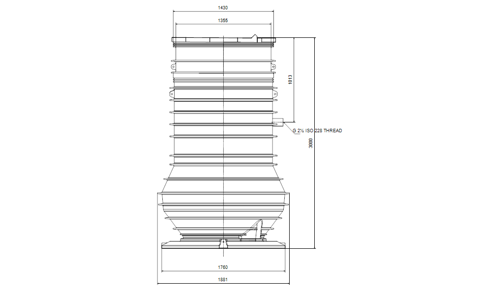 GRUNDFOS Pumpstationen  PS.R.17.30.D.DC.304.65.A65.DP/SL -Art. 96835165