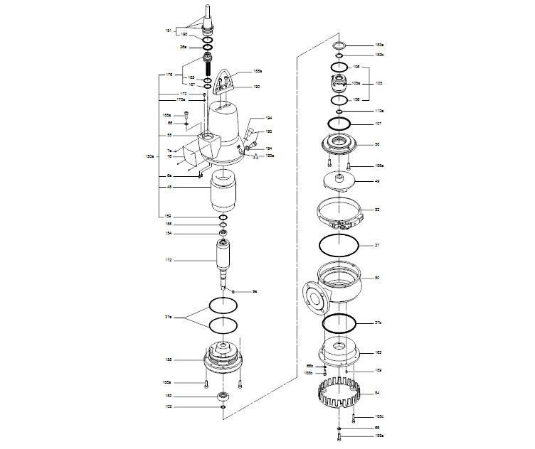 GRUNDFOS Tauchmotorpumpe  DP10.65 .26.Ex.2.50B -Art. 96106543