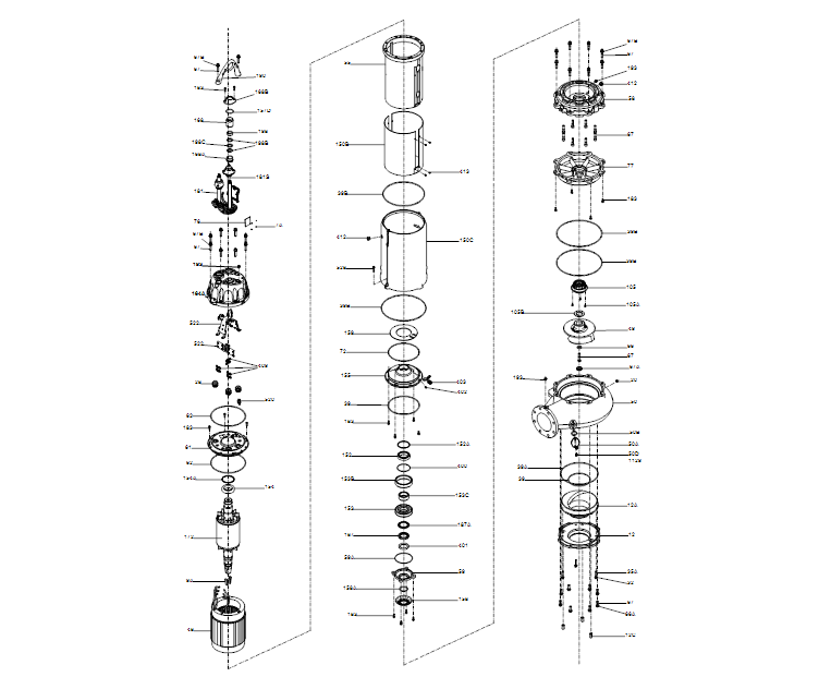 GRUNDFOS Tauchmotorpumpe  SE.56H.240.4.51D.150 -Art. 92955218