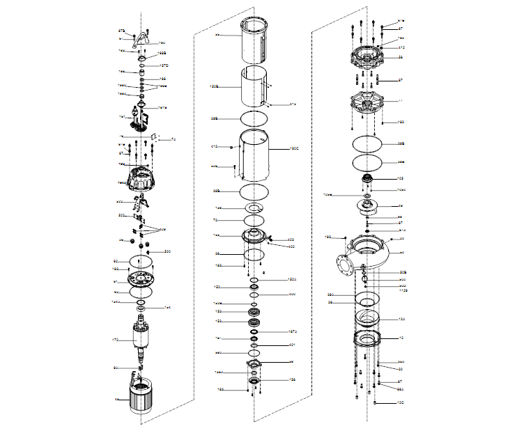 GRUNDFOS Tauchmotorpumpe  SE.56M.630.4.51D.250 -Art. 93013980