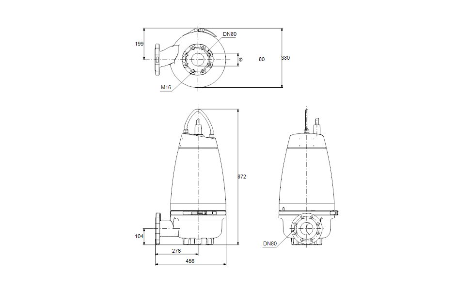 GRUNDFOS Tauchmotorpumpe  SEV.80.80.40.A.Ex.2.51D.R -Art. 98435576
