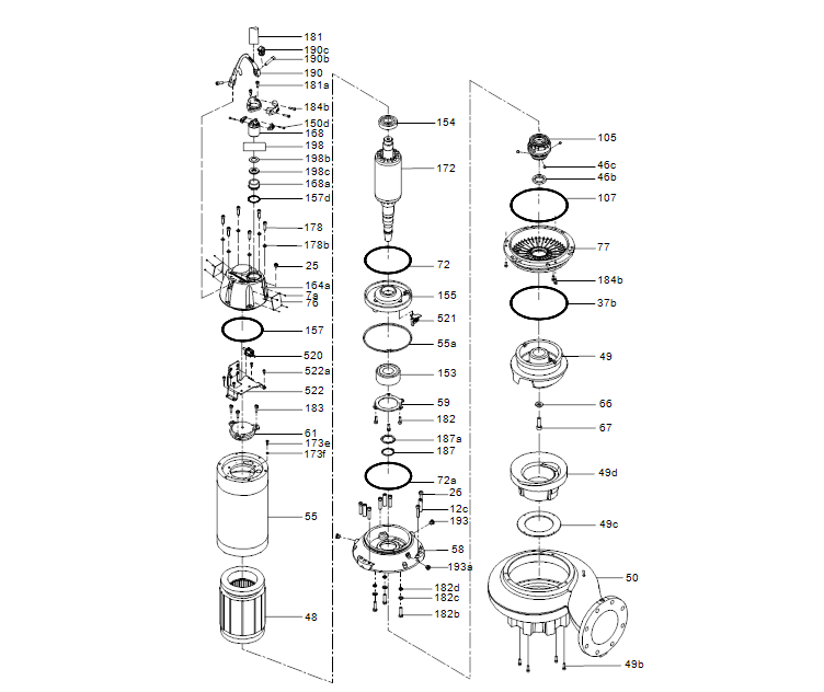 GRUNDFOS Tauchmotorpumpe  SL.100.130.4.52H.N.51D.A -Art. 99958994