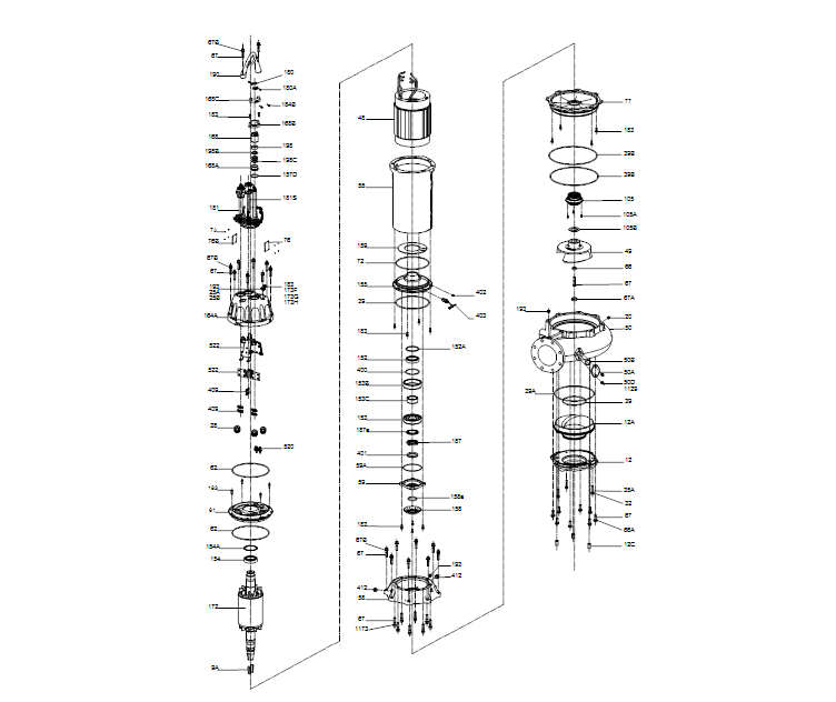 GRUNDFOS Tauchmotorpumpe  SL.56M.210.4.EX.50D.200 -Art. 93087036