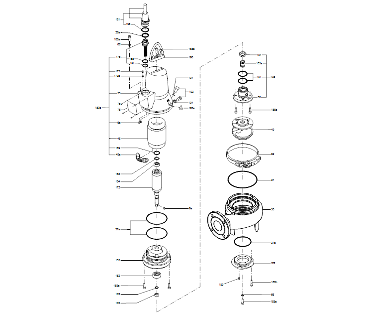 GRUNDFOS Tauchmotorpumpe  SL1.50.65 .15.Ex.2.50B -Art. 96104120