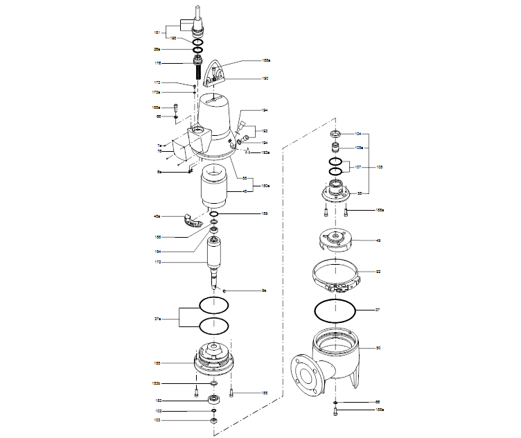 GRUNDFOS Tauchmotorpumpe  SLV.65.65 .11.2.1.502 -Art. 96106573