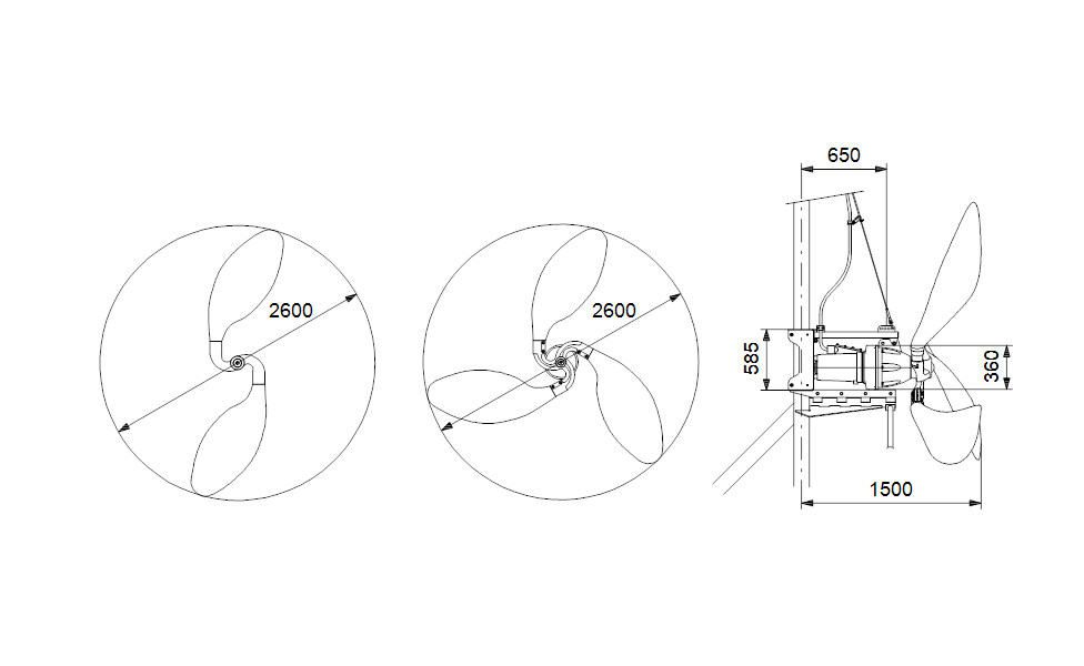 GRUNDFOS Tauchrührwerke  SFG.70.260 .H.44.5.1B -Art. 99263956