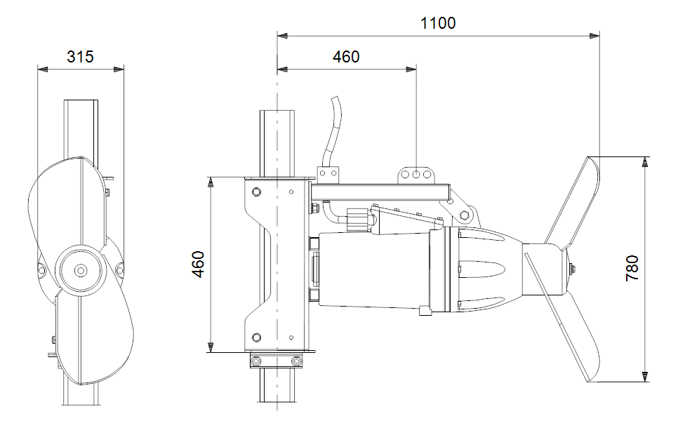 GRUNDFOS Tauchrührwerke  SMG.150.78 .H.325.5.1B -Art. 99263942