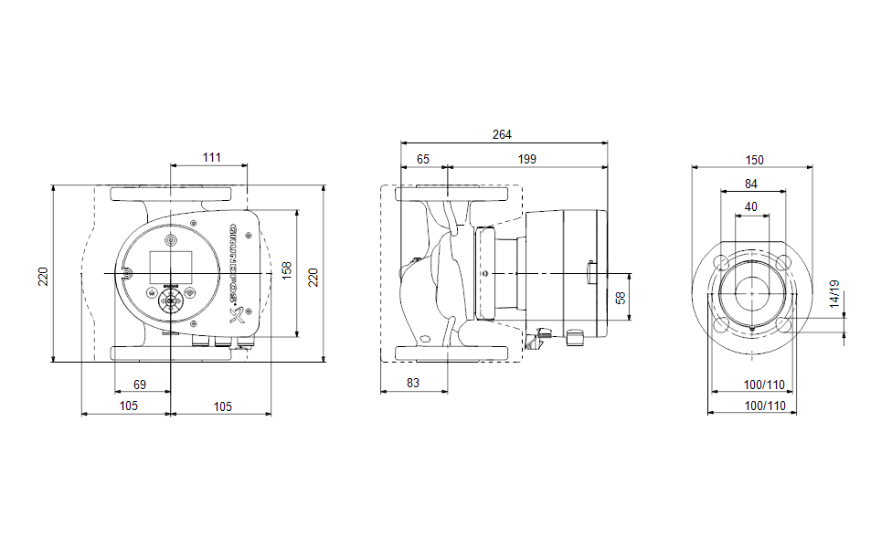 GRUNDFOS Umwälzpumpe MAGNA3 40-40 F N -Art. 97924727
