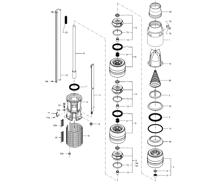 GRUNDFOS Unterwasserpumpe SPE 215-1 -Art. 99890655