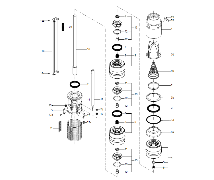 GRUNDFOS Unterwasserpumpe  SP 125-2A -Art. 17A019A2