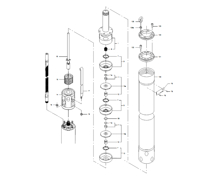 GRUNDFOS Unterwasserpumpe SP 2A-75 -Art. 09301K75