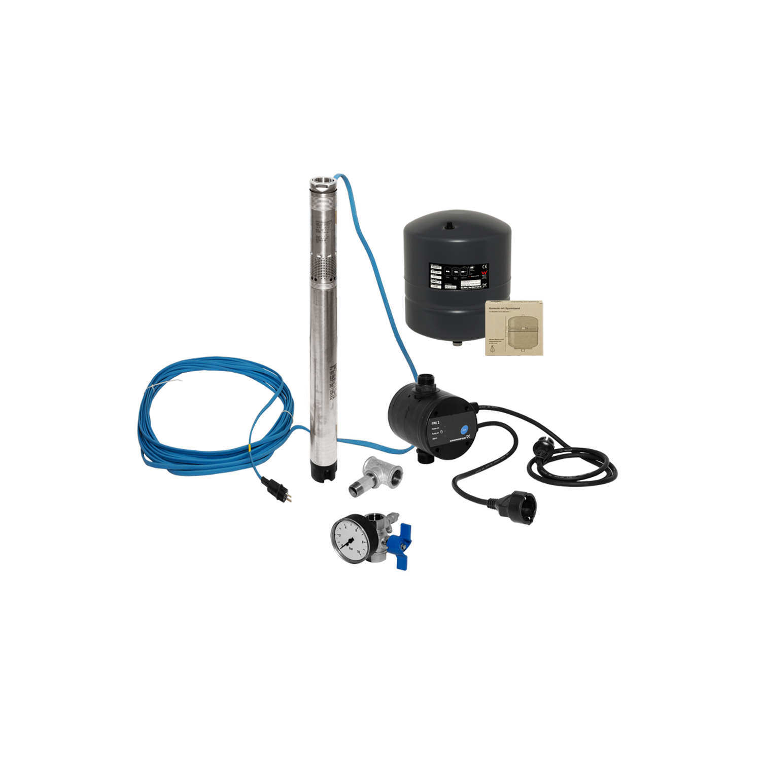GRUNDFOS Unterwasserpumpe Wasserversorgungspaket SQ 3-40 - Art. 96160908