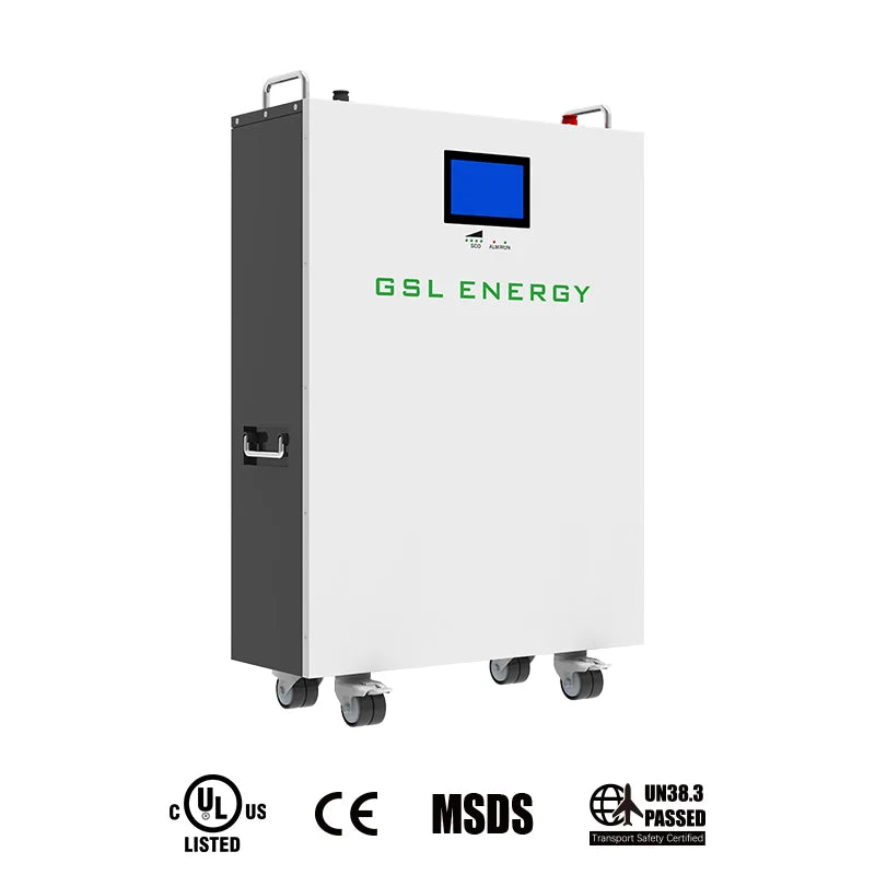 Shenzhen GSL Energy Co., Ltd. - Speicher - GSL Energy 48V10Kwh LiFepo4 Lithium Powerwall R... GSL-10kwh Wheel Powerwall-002 - Art. 21171