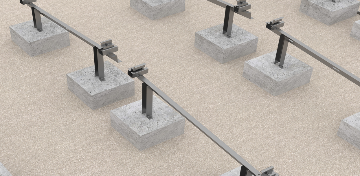 Gozler Construction & Engineering - Montagesysteme - GZR004 Flat Roof System (East-West) GZR004 - Art. 9891