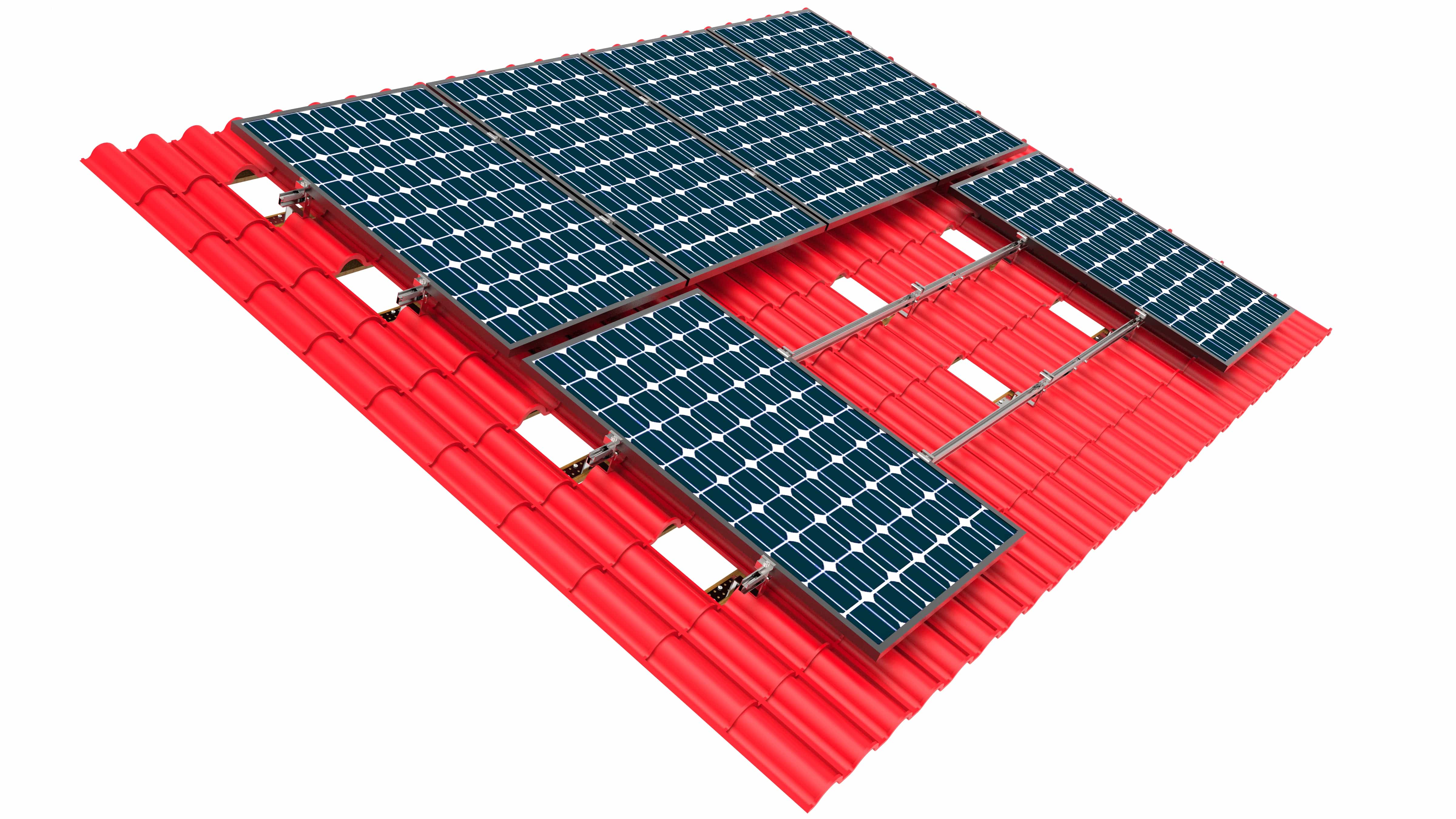 Jiangsu Yuma Solar Co., Ltd. - Montagesysteme - Galzed Tile Mounting System Galzed Tile Mounting System - Art. 10149