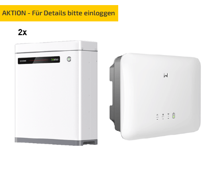 Goodwe 2 x Lynx Home U5.4-20 + GW6000-ES-20 LV-Speichersystem, 10,8 kWh nutzbar, 1-phasig 