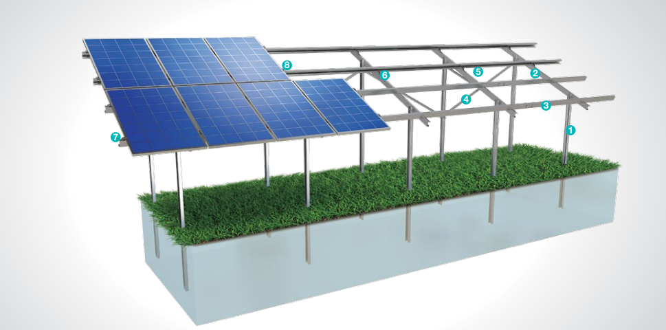 Kiraç Metal Ürünleri San. ve Tic. Ltd. Şti. - Montagesysteme - Ground Driven Steel Mounting System KPT1 - Art. 8826