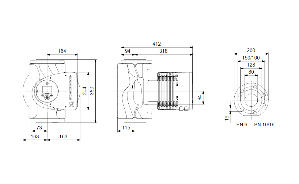 Grundfos Umwälzpumpe MAGNA3 80-60 F - Art Nr. 97924697